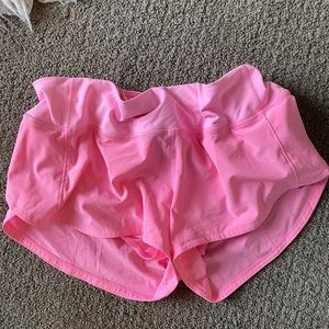 Pink lulu shorts size six